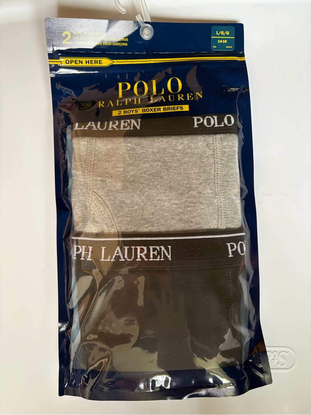 Polo by Ralph Lauren Men’s 2-Pack Boxer Briefs in Gray and Black